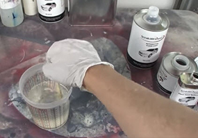 Mixing Clear Coat in a Cup